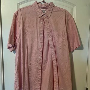 old Navy mens pink button down shirt large
